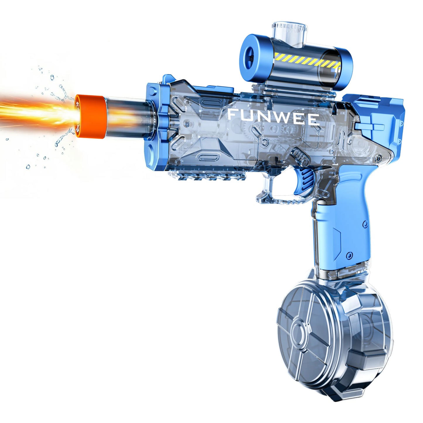FUNWEE Electric Automatic Water Blaster with Lights & Sound Effects, 26Oz for Circle, 12Oz Standard, up to 19 Ft Range, for Kids Outdoor Play, Beach Gadgets, Fun Gifts & Cool Gifts for Kids