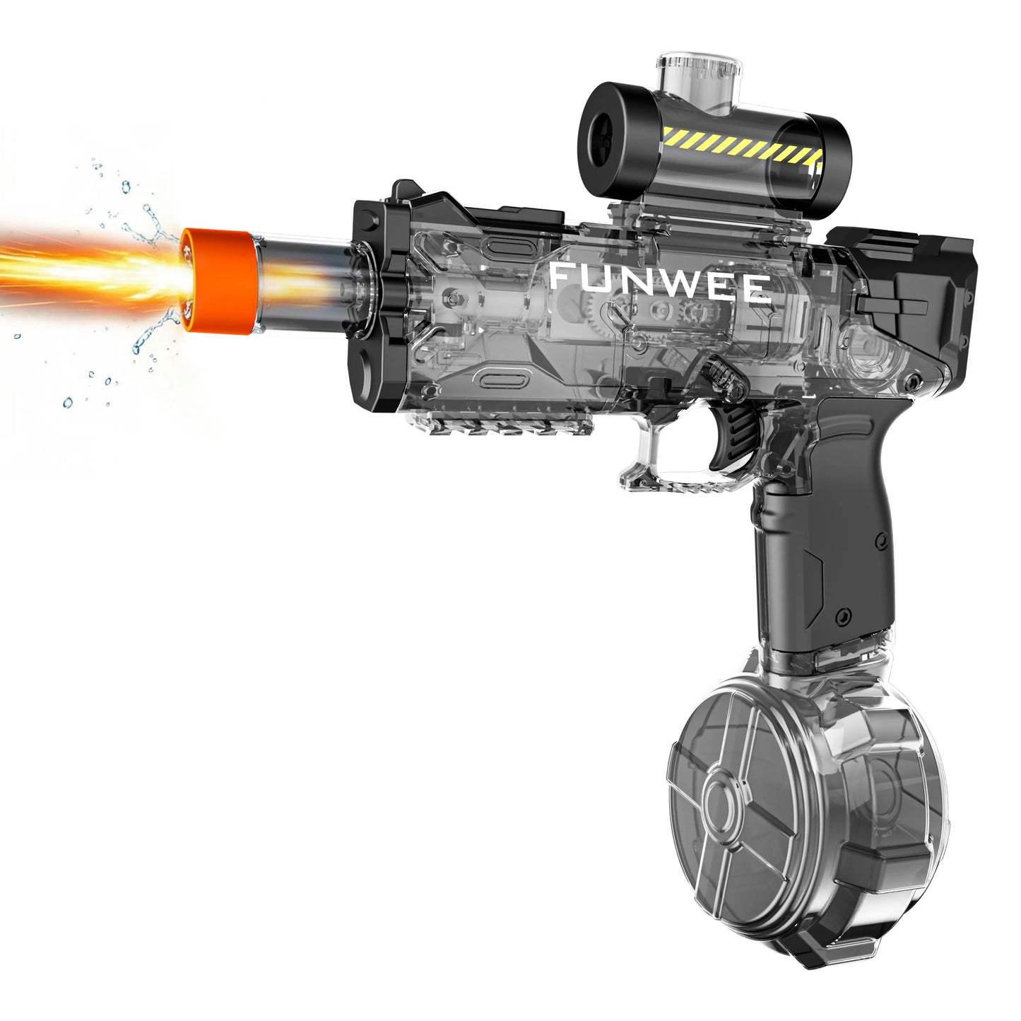 FUNWEE Electric Automatic Water Blaster with Lights & Sound Effects, 26Oz for Circle, 12Oz Standard, up to 19 Ft Range, for Kids Outdoor Play, Beach Gadgets, Fun Gifts & Cool Gifts for Kids